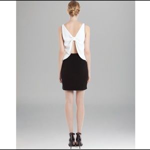 Sandro White/Black Bow Dress (Size 1)